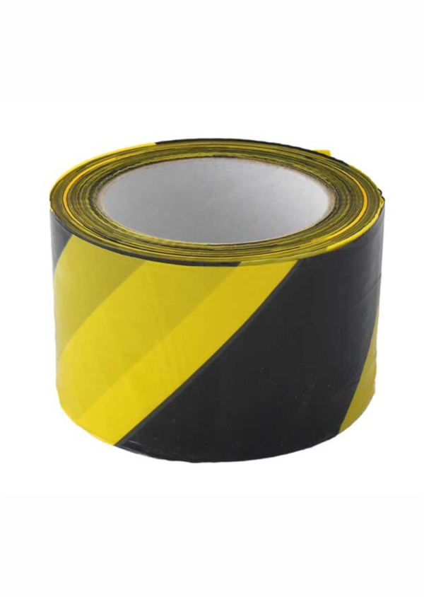 Výstražné profily, pásy a zábrany - Ohraničovací pásky: Vytyčovací páska žlutočerná 200m