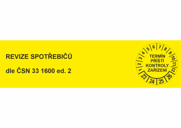Štítek na kabel PŘÍŠTÍ KONTROLA – 2023-26