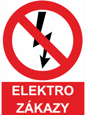 Zákazové tabulky Elektro