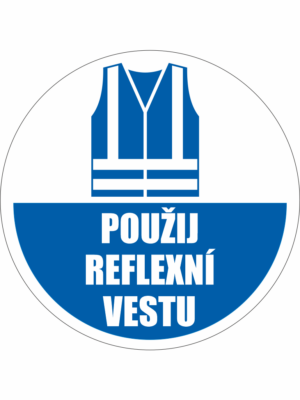 Podlahové značky PVC - symbol+TEXT