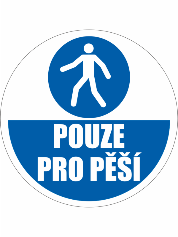 Podlahová značka PVC - POUZE PRO PĚŠÍ