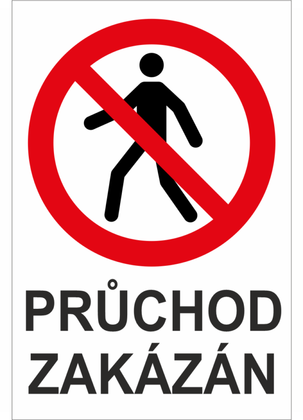 Výměnná tabulka  - Průchod zakázán
