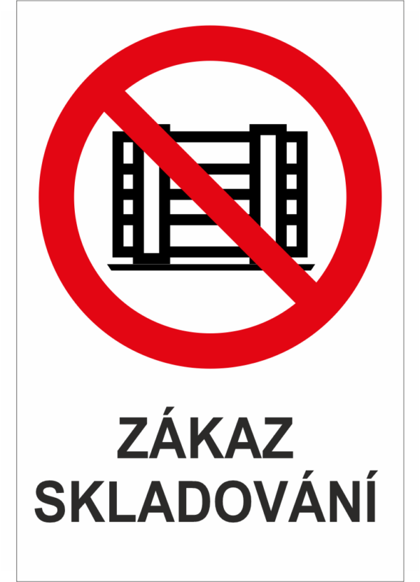 Výměnná tabulka  - Zákaz skladování