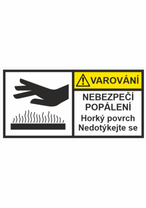 Značení strojů - Varování