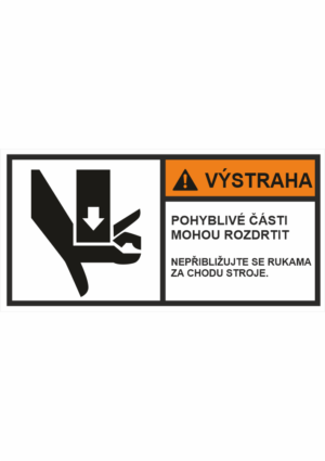 Značení strojů - Výstraha