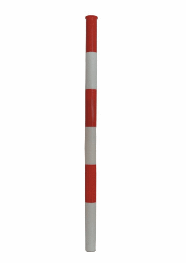 Plastový stĺpik červenobiely