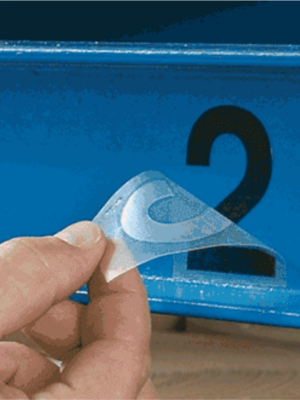 Čísla a písmena – řezaná ze samolepicí fólie PVC