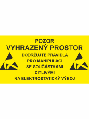 ESD - Označení vyhrazeného prostoru