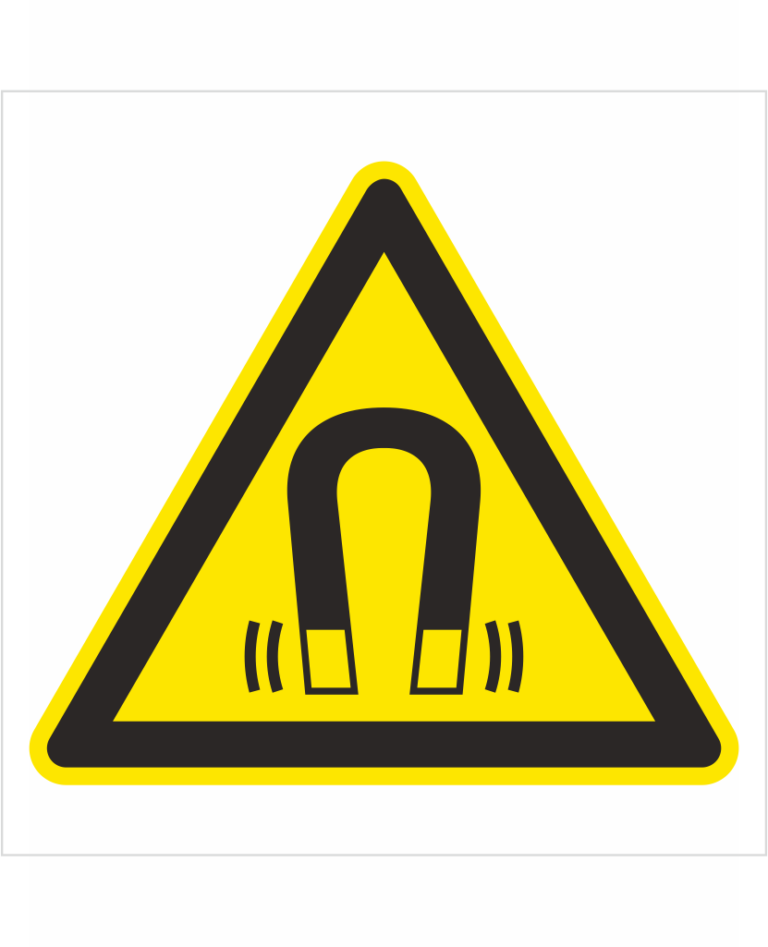 Bezpečnostní značení - Výstražný symbol: Magnetické pole