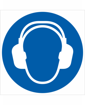 Bezpečnostní značení - Příkazový symbol: Použij ochranu sluchu ISO 7010