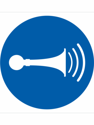 Bezpečnostní značení - Příkazový symbol: Akustický signál