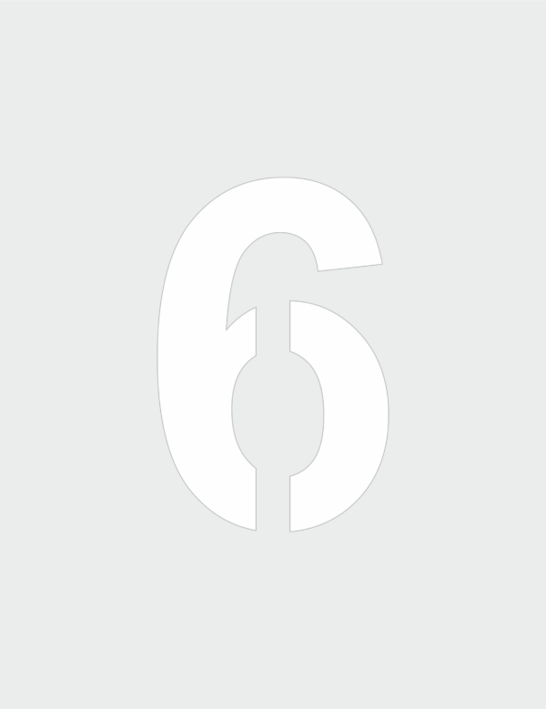 ŠABLÓNY plast čísla – 6