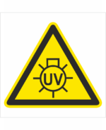 Bezpečnostní značení - Výstražný symbol: Nebezpečné UV záření