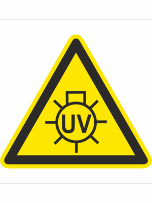Bezpečnostní značení - Výstražný symbol: Nebezpečné UV záření