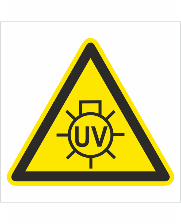 Bezpečnostní značení - Výstražný symbol: Nebezpečné UV záření