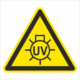 Bezpečnostní značení - Výstražný symbol: Nebezpečné UV záření