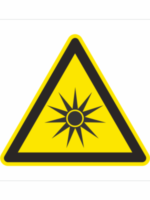 Bezpečnostní značení - Výstražný symbol: Pozor Optické záření