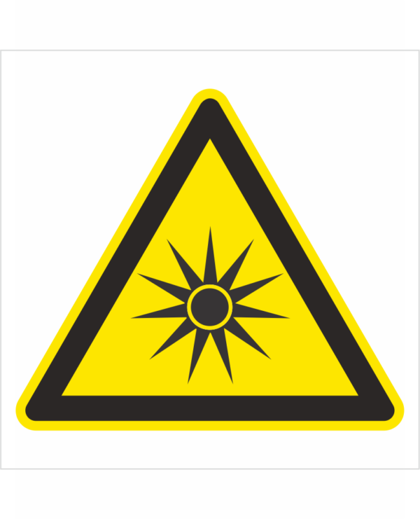 Bezpečnostní značení - Výstražný symbol: Pozor Optické záření