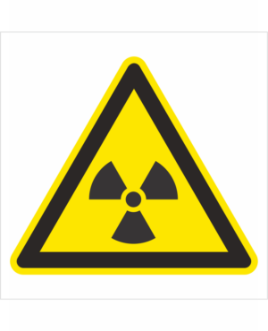 Bezpečnostní značení - Výstražný symbol: Pozor Radioaktivní záření