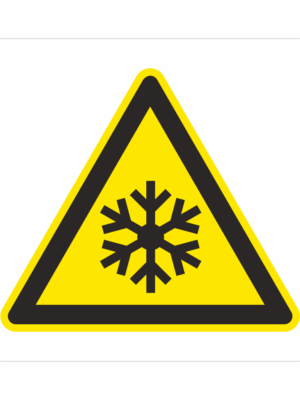 Bezpečnostní značení - Výstražný symbol: Pozor Nízká teplota / Mráz