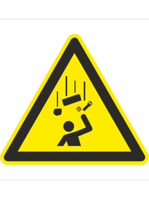 Bezpečnostní značení - Výstražný symbol: Pozor Padající předměty