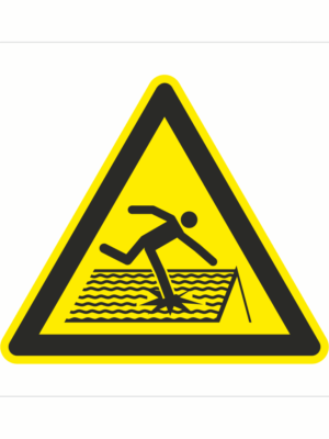Bezpečnostní značení - Výstražný symbol: Pozor Nepropustná střecha