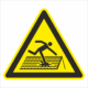 Bezpečnostní značení - Výstražný symbol: Pozor Nepropustná střecha