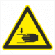 Bezpečnostní značení - Výstražný symbol: Nebezpečí poranění ruky