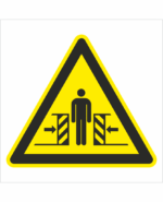 Bezpečnostní značení - Výstražný symbol: Nebezpečí rozdrcení