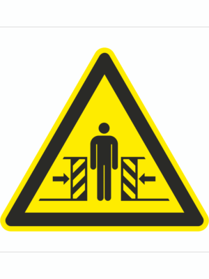 Bezpečnostní značení - Výstražný symbol: Nebezpečí rozdrcení
