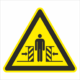 Bezpečnostní značení - Výstražný symbol: Nebezpečí rozdrcení