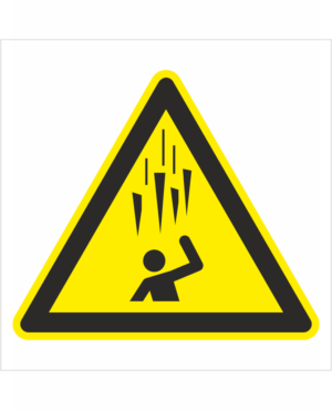 Bezpečnostní značení - Výstražný symbol: Nebezpečí padajících rampouchů