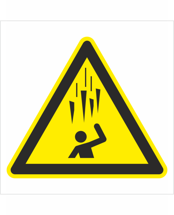 Bezpečnostní značení - Výstražný symbol: Nebezpečí padajících rampouchů