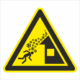 Bezpečnostní značení - Výstražný symbol: Nebezpečí padajícího sněhu ze střechy