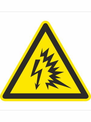 Bezpečnostní značení - Výstražný symbol: Nebezpečí elektrického oblouku
