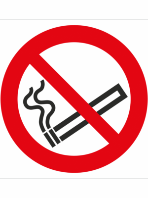 Bezpečnostní značení - Zákazový symbol: Zákaz kouření ISO 7010
