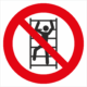 Bezpečnostní značení - Zákazový symbol: Zákaz lezení
