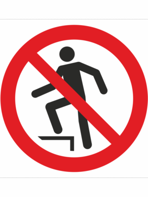 Bezpečnostní značení - Zákazový symbol: Zákaz vstupu na plochu