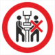 Bezpečnostní značení - Zákazový symbol: Stroj smí obsluhovat pouze jedna osoba