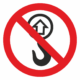 Bezpečnostní značení - Zákazový symbol: Zákaz zvedání