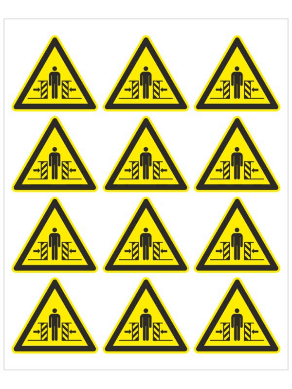 Nebezpečí rozdrcení  ISO 7010