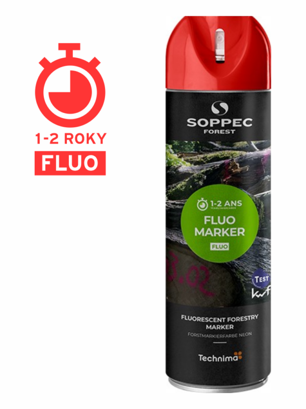 Značkovací sprej: Fluorescenční sprej FLUO MARKER červený