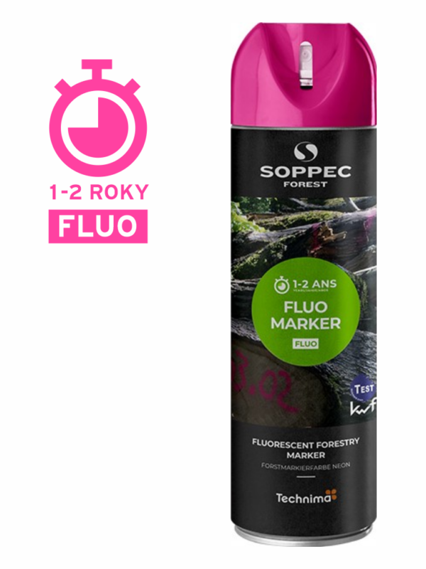 Značkovací sprej: Fluorescenční sprej FLUO MARKER růžový