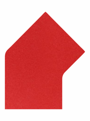 Podlahové značení - Napojení pásu: Roh 45° červený