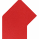 Podlahové značení - Napojení pásu: Roh 45° červený