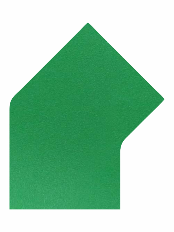 Podlahové značení - Napojení pásu: Roh 45° zelený
