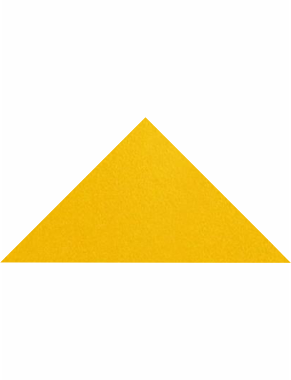 Podlahové značení - Napojení pásu: Koncovka žlutá
