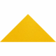 Podlahové značení - Napojení pásu: Koncovka žlutá
