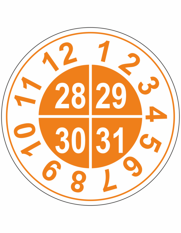 Kalibrační štítek  2028-2031