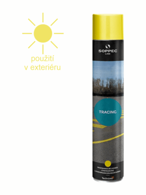 Značkovacie spreje a príslušenstvo - Spreje na podlahy: Tracing žltý